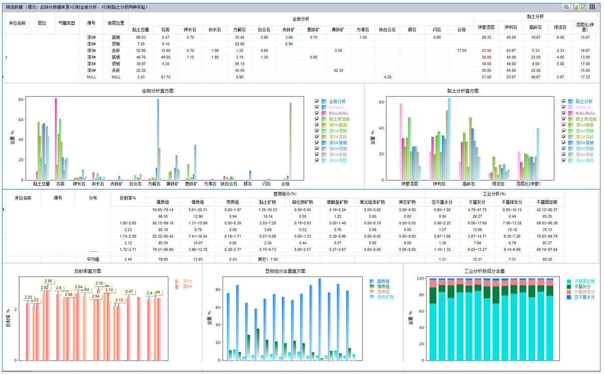 数字岩心煤系储层区域特征综合评价系统V2.0
